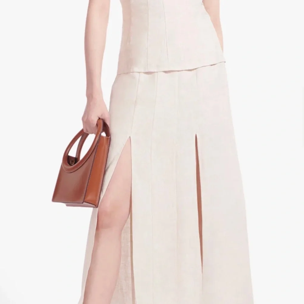 STAUD Tan Limone Leather Crossbody Bag - Picture 7 of 10